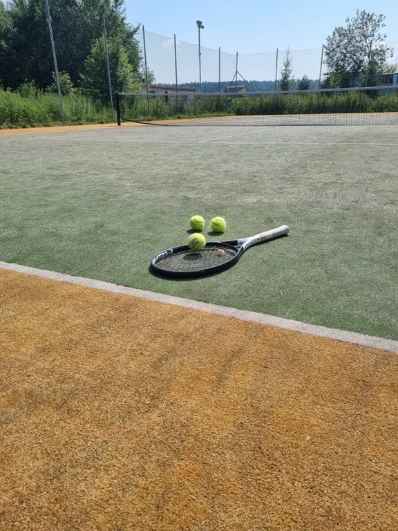 Дом и теннисный корт, сауна, камин недалеко от реки Москвы