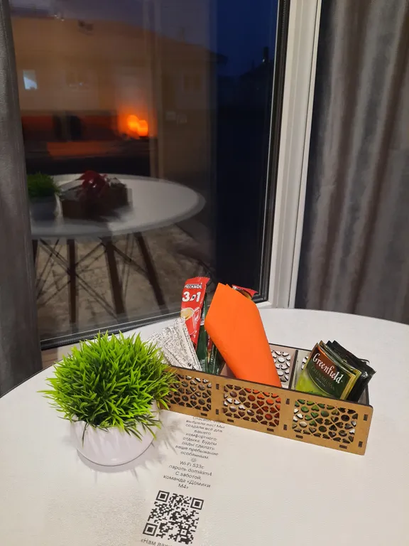 Уютный четырехместный Домик де-люкс с двухспальной кроватью