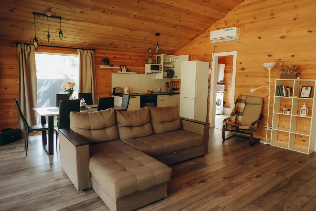 Уютный дом у леса с баней и чаном