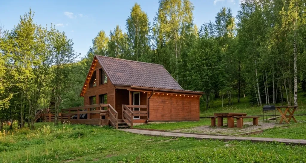 Дом 40m2 — чан, кухня, Wi-Fi