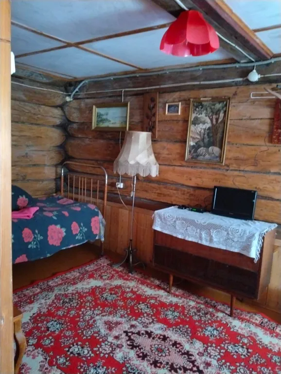 Деревенский домик на берегу озера