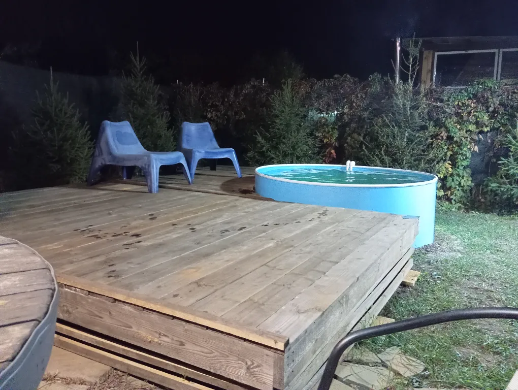 А-фрейм с парной, купелью и беседкой