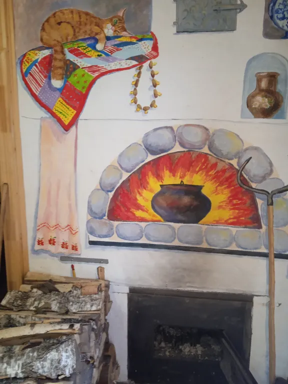 Домик с русской баней на берегу реки