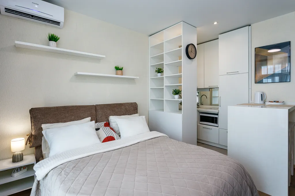 Студия Белоснежка на Броско с красивым видом на Амур