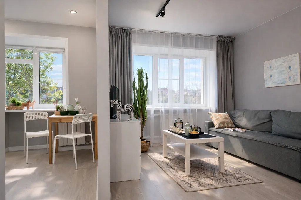 Квартира Квартира Студия от GoldenRing-Apartments — комфорт в центре города — Ярославль