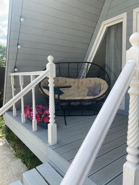 Дом A-frame с сауной