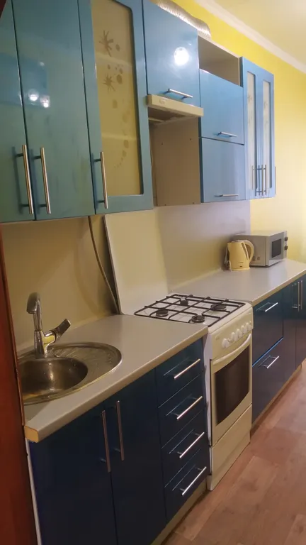 Большая однушечка со спальным местом на кухне рядом с центром