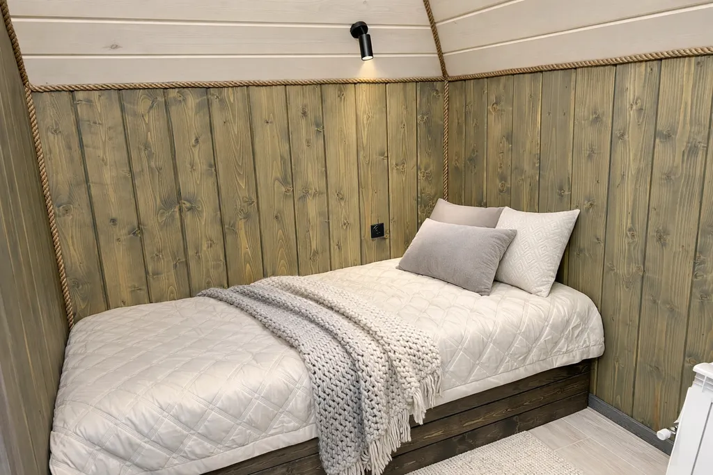 Современный домик с баней, чаном и беседкой