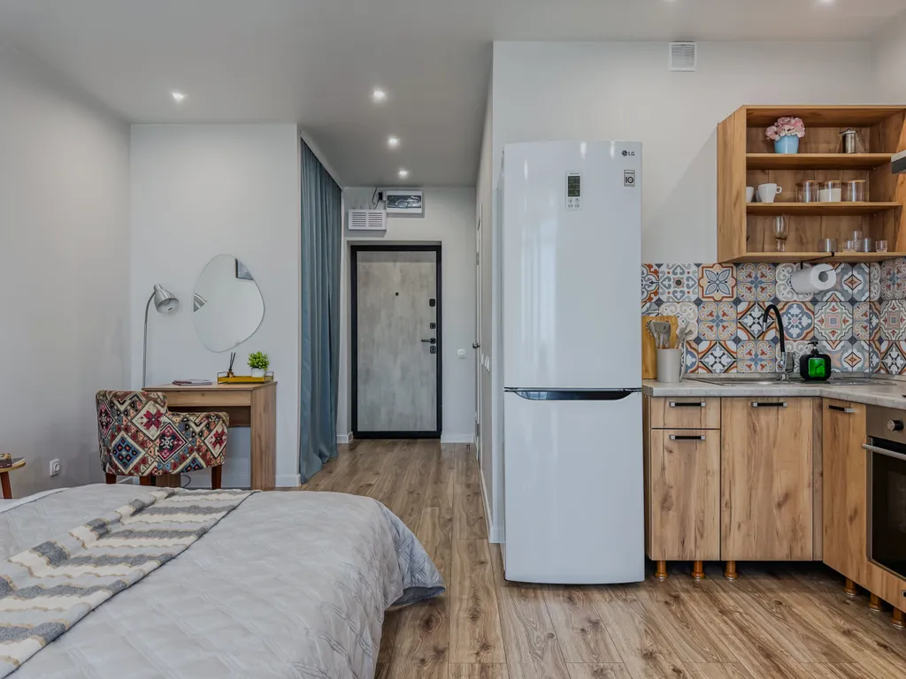 Уютная студия в центре с рабочим местом