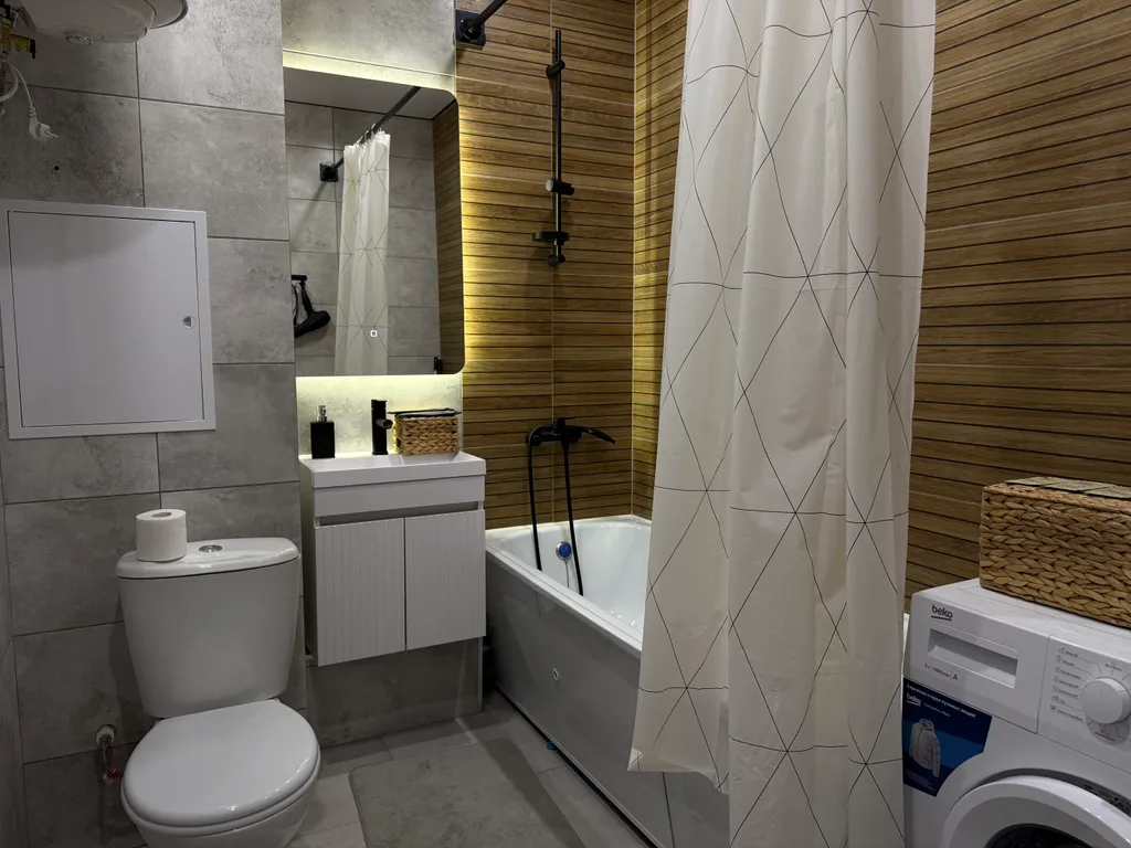 Квартира Квартира Красивая студия, с шикарным видом на Планету — Красноярск