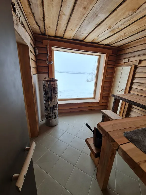 Уникальное панорамное шале с баней прямо на берегу водохранилища