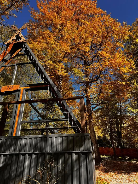 Коттедж Дом А-фрейм в живописном лесу — Архыз