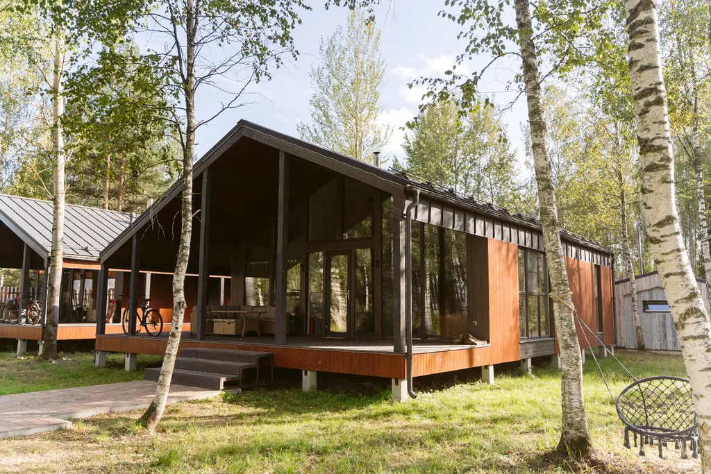 Коттедж Дом "Селемина" с камином с видом на озеро — аренда посуточно в Красный Огорок