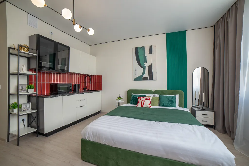 Студия около метро Чкаловская для двоих гостей