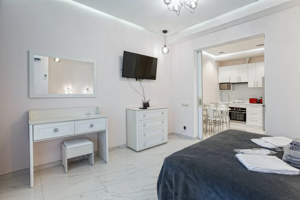 Квартира с большой террасой с видом на парк