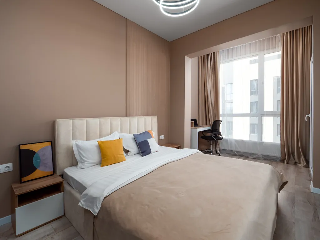 Квартира евродвушка с потрясающим видом на город — аренда посуточно в Алматы