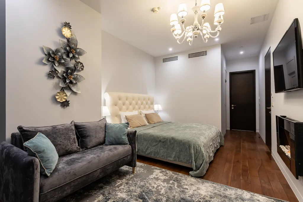 Красивый апартамент в башне ОКО Москва-сити с видом на город