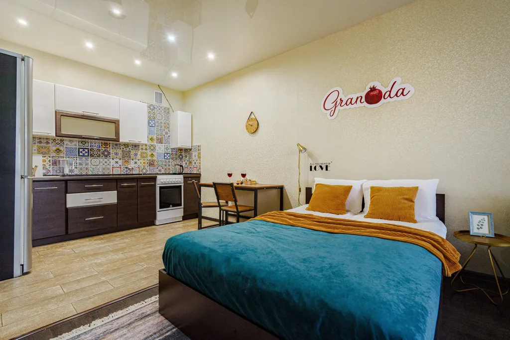 Стильная студия в современном доме в микрорайоне ГГМ около СОК Юпитер