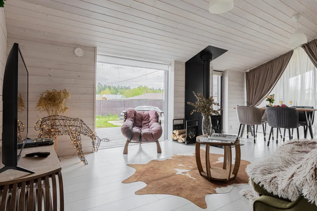 Коттедж Дом "Свет" с 3 отдельными спальнями и чаном — Семеновское