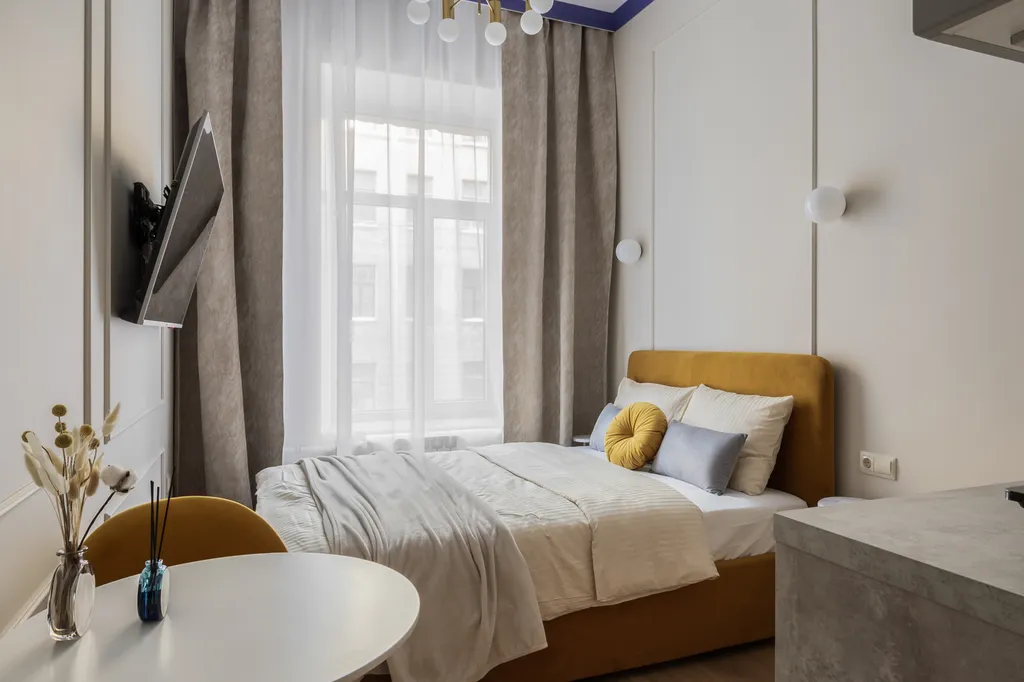 Квартира Квартира Уютная студия с кондиционером — Санкт-Петербург