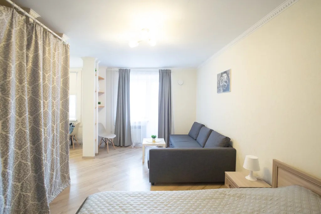 Уютная и чистая квартира рядом с Окружным шоссе, 2 кровати