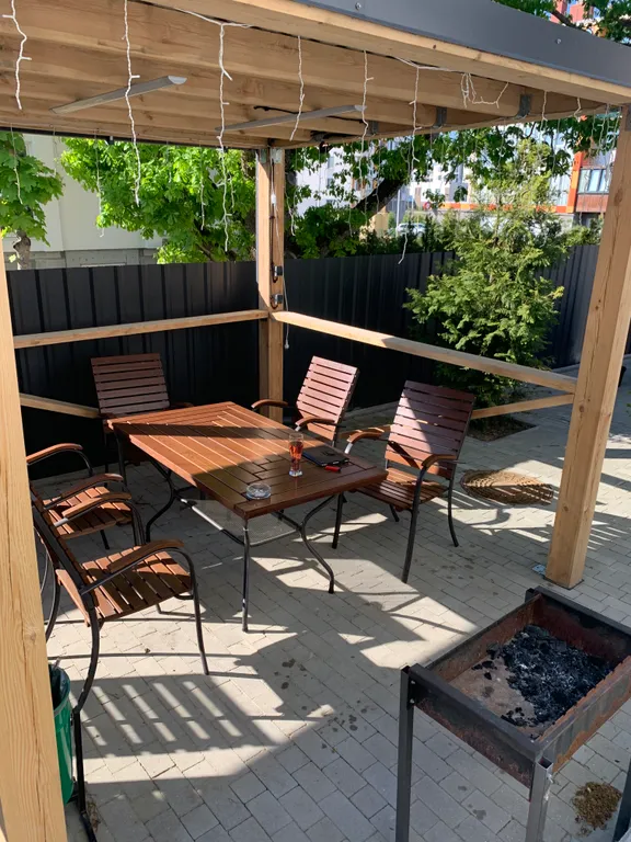 Апартаменты с баней, камином, мангальной зоной и террасой на крыше