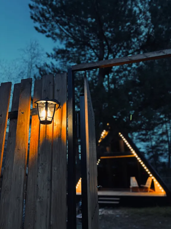 Уютный дом в стиле A-frame