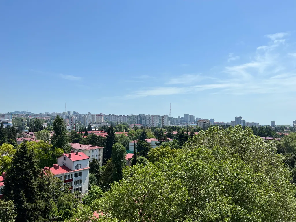 Квартира Квартира Уютная трешка в центре с видом на город и двумя санузлами — Сочи