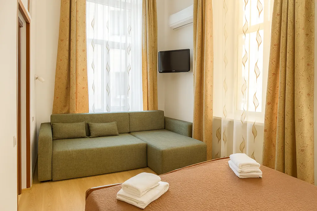 Квартира Стандартный номер с ванной комнатой — аренда посуточно в Кореиз