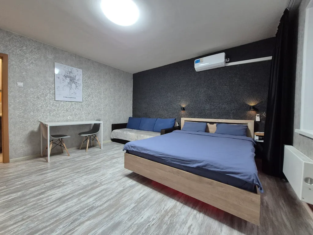 Апартаменты с кондиционером и большим тв в центре города на Теплотехе