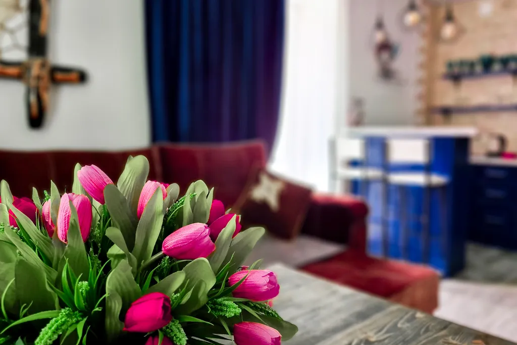 Апартаменты SkiDombay у ручья с видом на горы