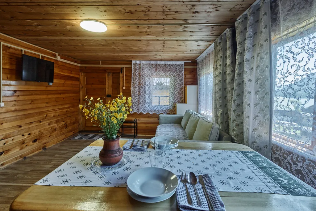 Летний домик из кедра с баней