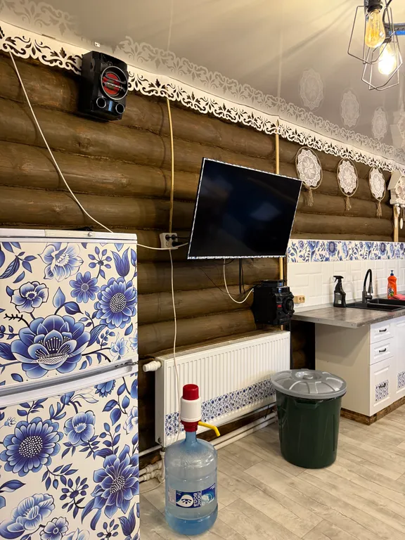 Дом в русском стиле Гжель