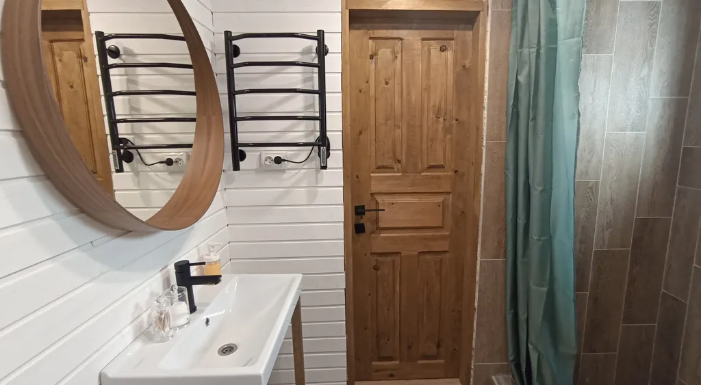 Дом A-frame у подножья горы