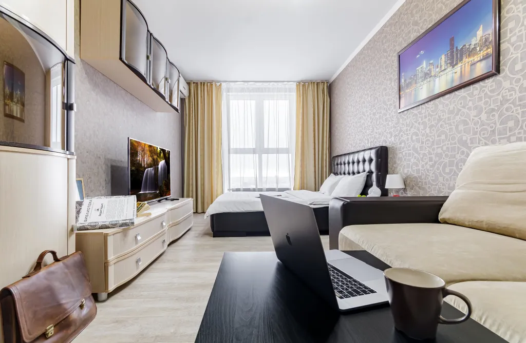 Квартира Квартира 24 этаж, панорама города и гор, жк «большой», бесконтактно 24/7 — Краснодар