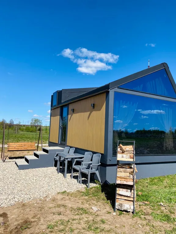 Модульный дом "фридом барн" с сибирским чаном