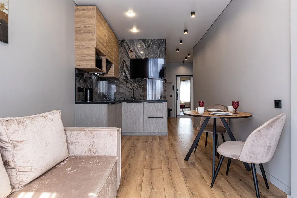 Квартира люкс в центре с панорамным видом кроватью king size и Алисой