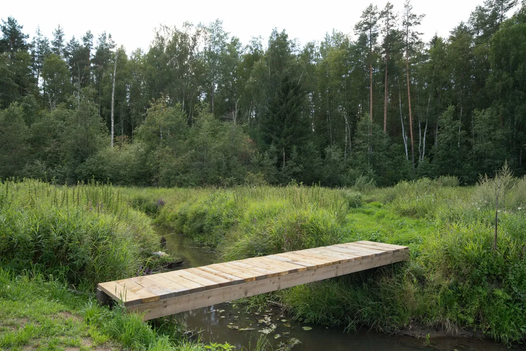 Загородный дом на берегу реки со своим пляжем