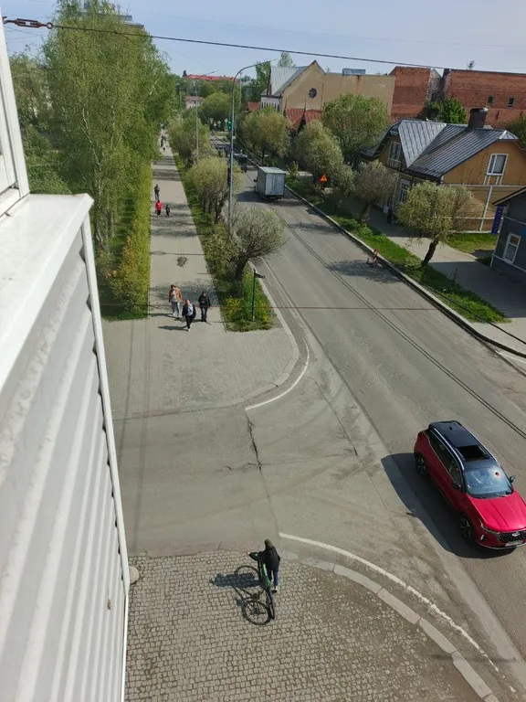 Квартира в центре с видом на улицы города