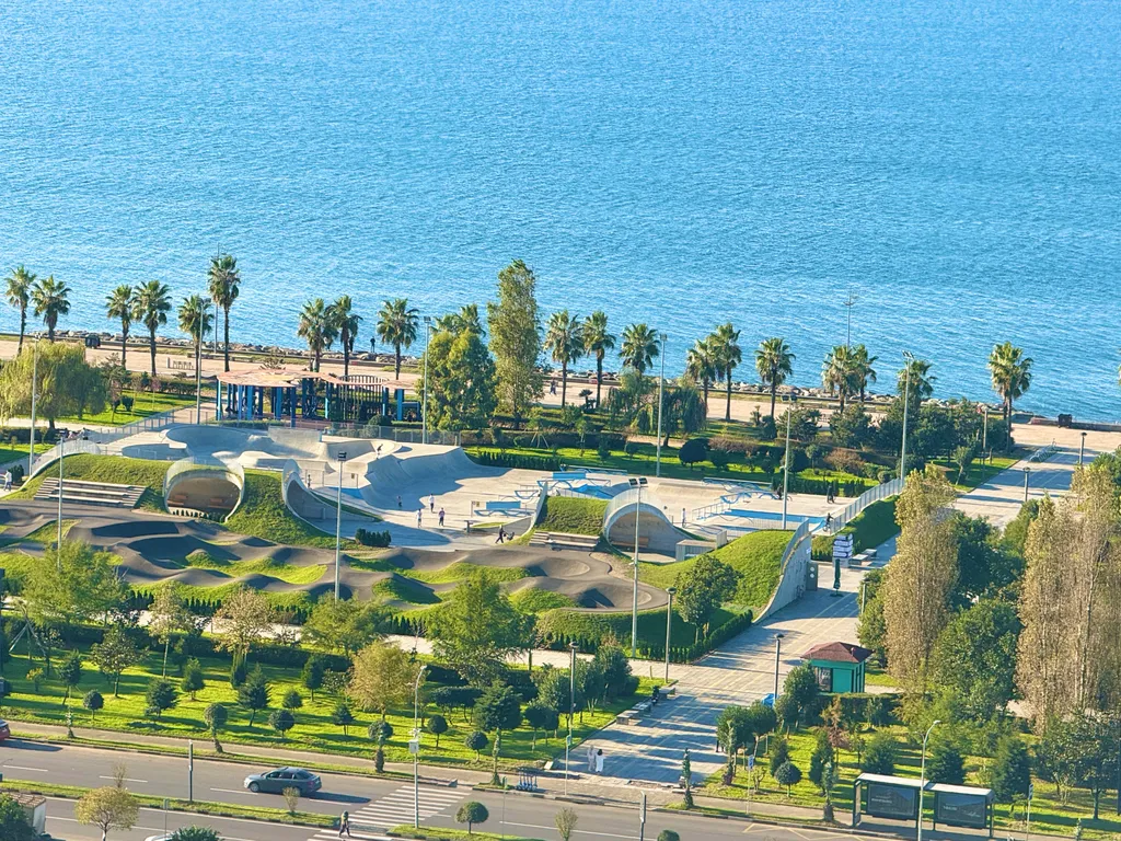 Boho sunset studio sea & mountain view