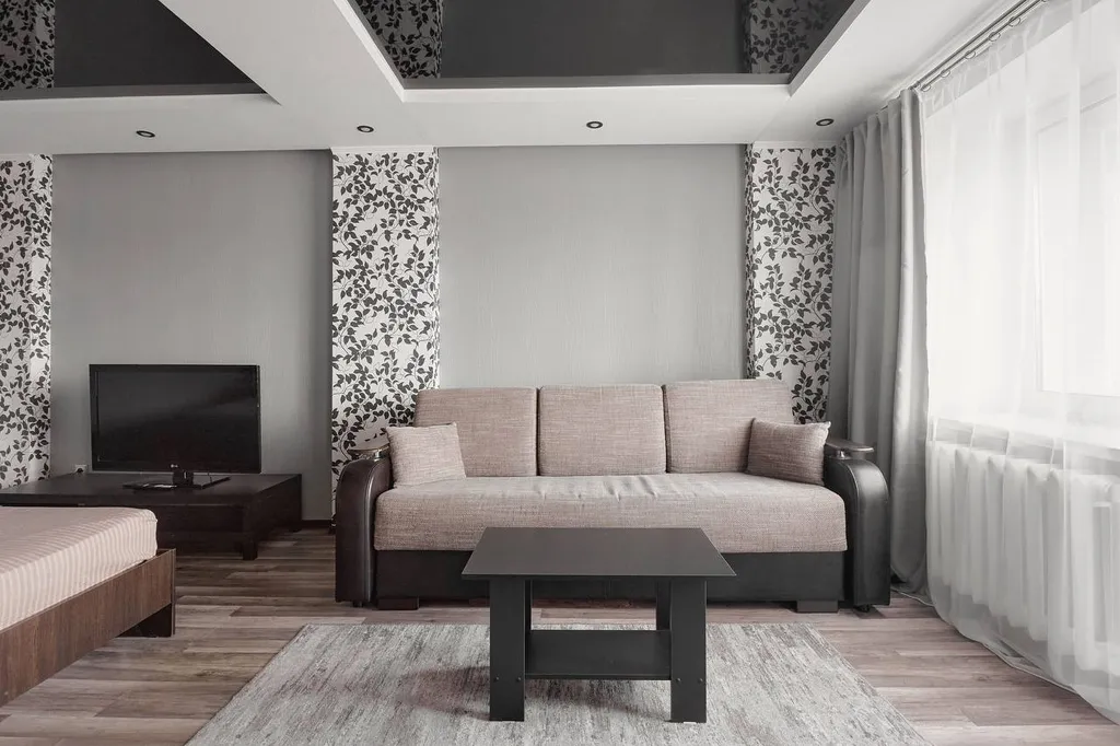 Большая 1-комнатная квартира с видом на парк и реку