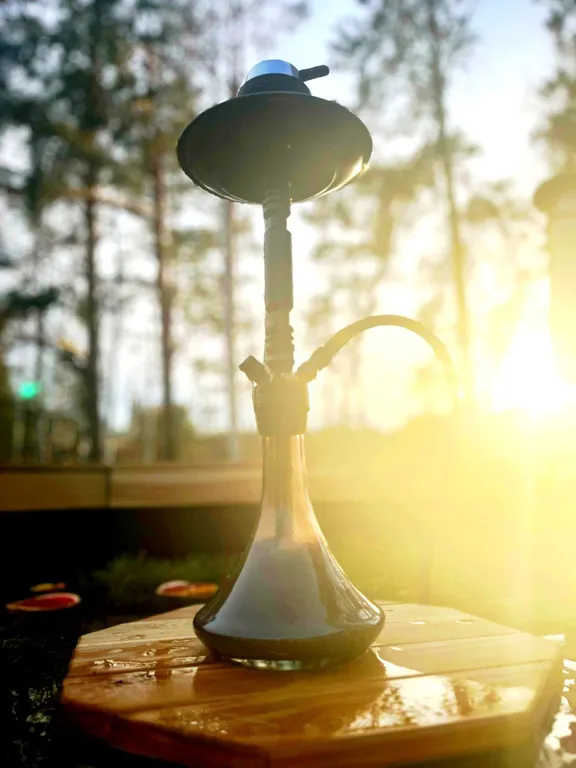 Домик с чаном в лесу