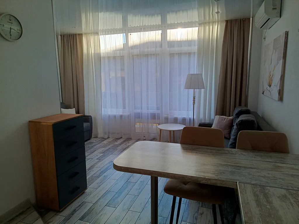 Студия с панорамным окном в Сириусе