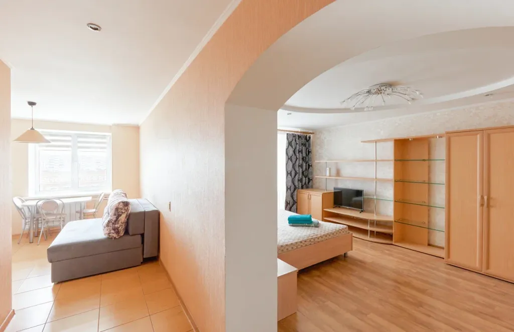 Большой 1-комнатной квартиры с видом на парк и реку