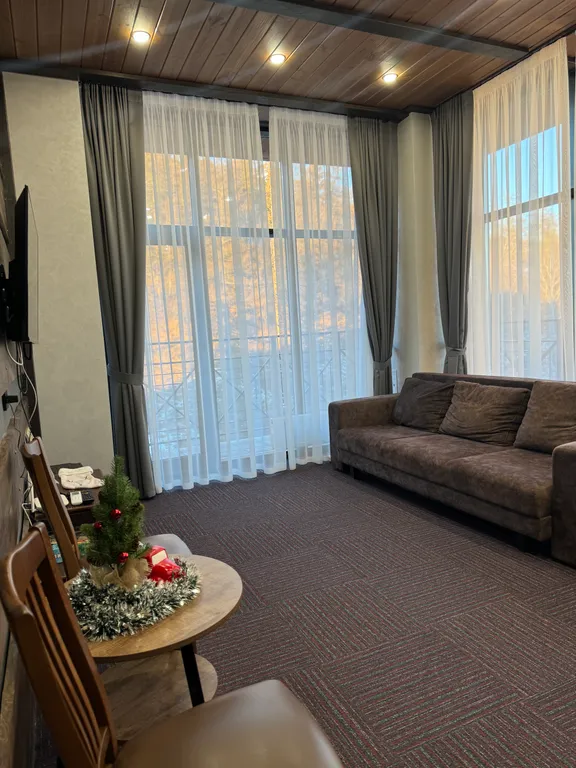 Студия и спальня с панорамными окнами