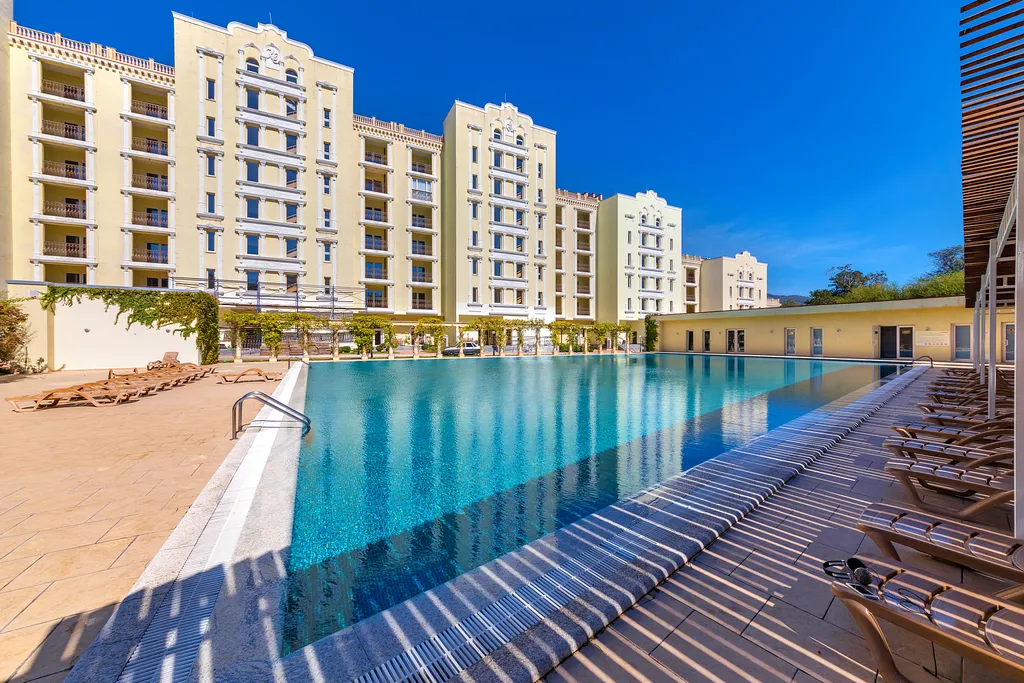 Квартира Апартаменты Сады морей с бассейном — аренда посуточно в Геленджик