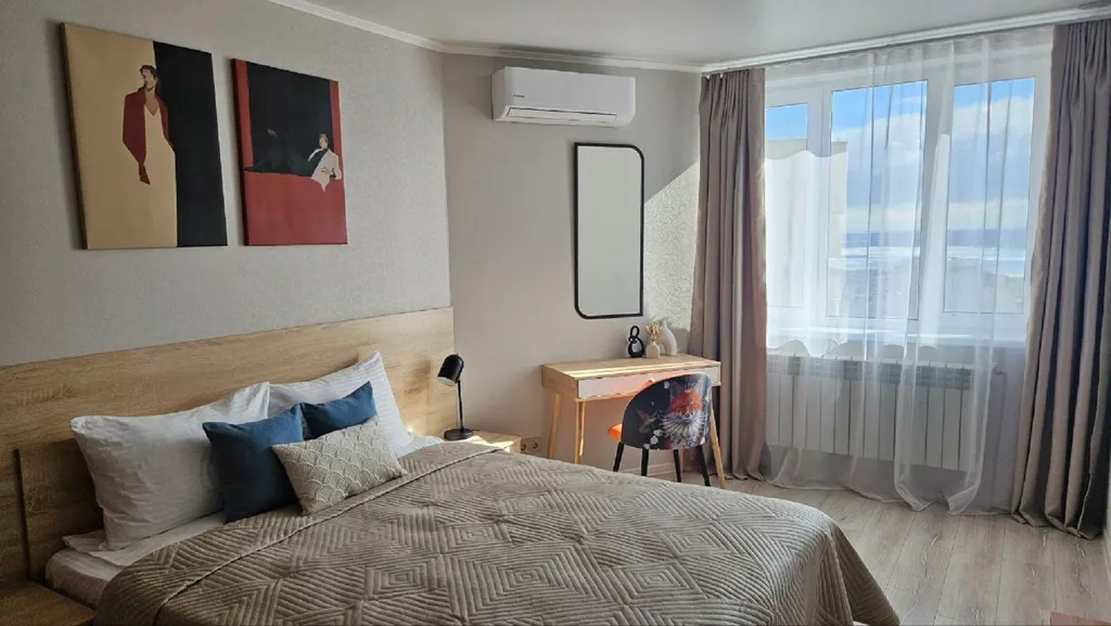 Стильная квартира Оранж с видом на Волгу, центр