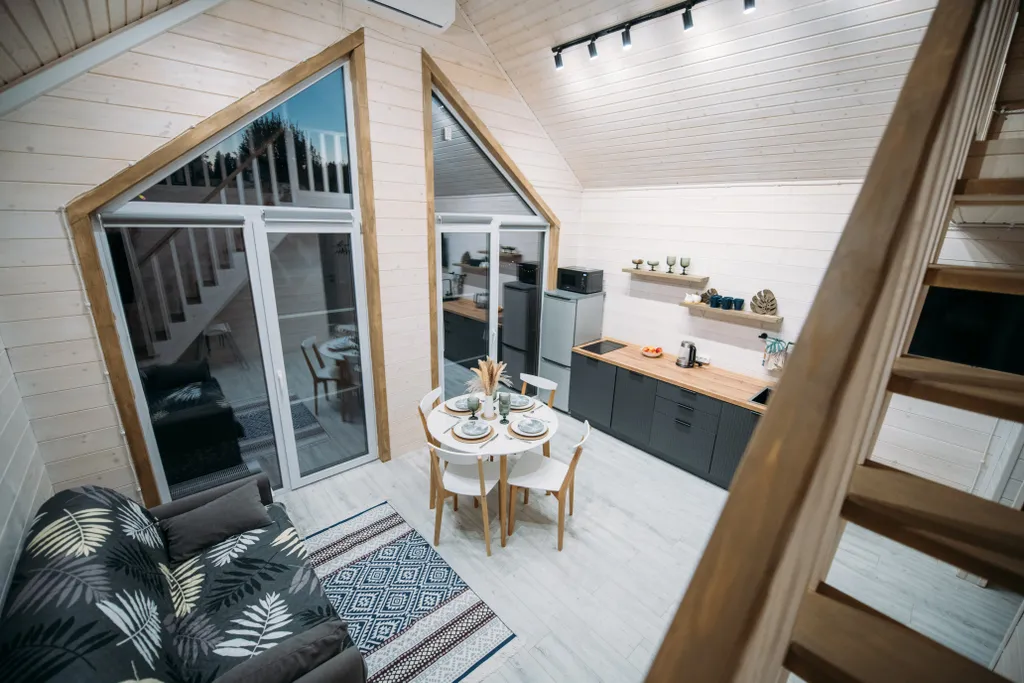 Домик у леса с банным чаном и баней