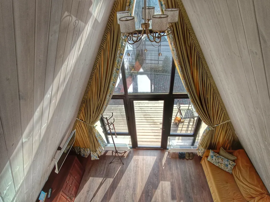 Деревянный дом с сибирской купелью на дровах aframe kmv