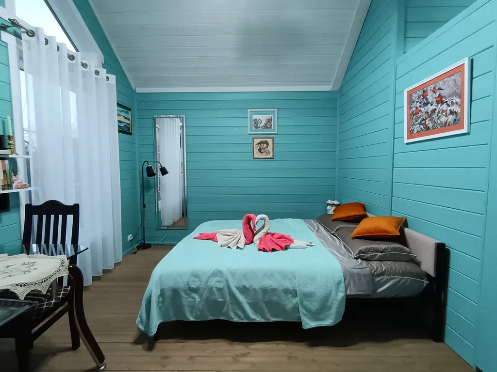 Экодом "Бирюза" с камином